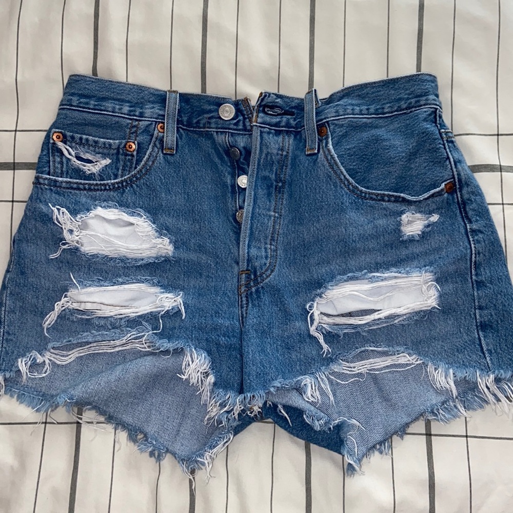 Denim shorts